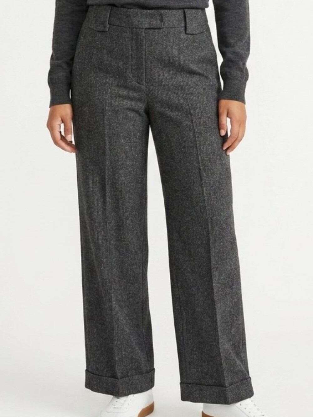 United Colors Of Benetton Charcoal Wide-Leg Trousers